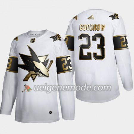 Herren Eishockey San Jose Sharks Trikot Barclay Goodrow 23 Adidas 2019-2020 Golden Edition Weiß Authentic